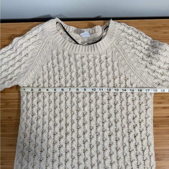 Vero Moda “FARGO” Textured Knit Cream Sweater – Size M 🤍 Cozy Winter Pullover - Picture 4 of 7